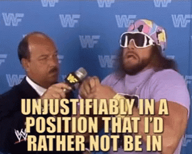 Machoman Randy Savage WWF Interview GIF