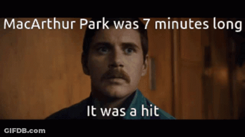 Mackarth Park 7 Minutes Long Hit Poster GIF