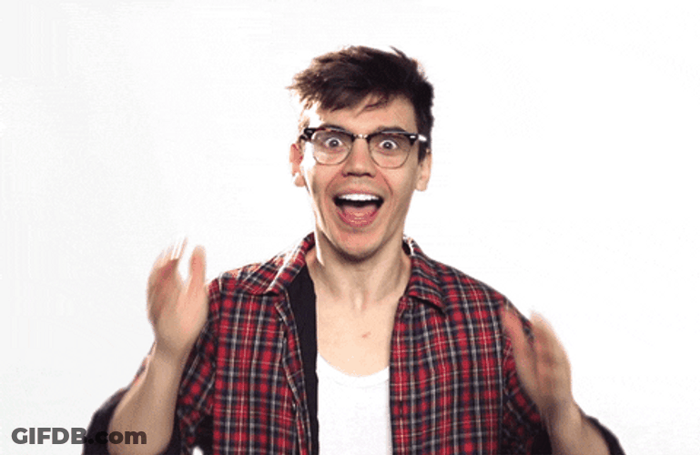 MacKenzie Bourg Freaking Out GIF
