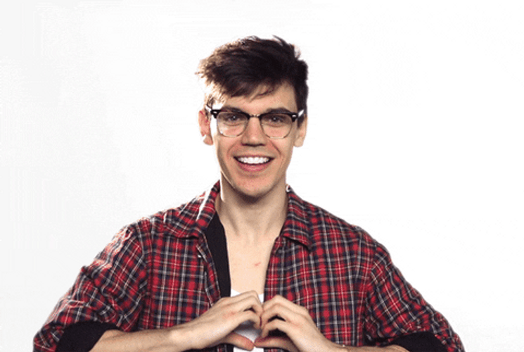 MacKenzie Bourg Gives Heart Hand GIF