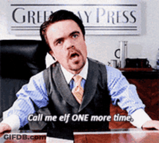 Mad At Being Called An Elf GIF