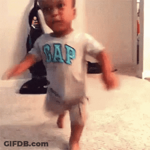 Mad Baby Slamming Door GIF