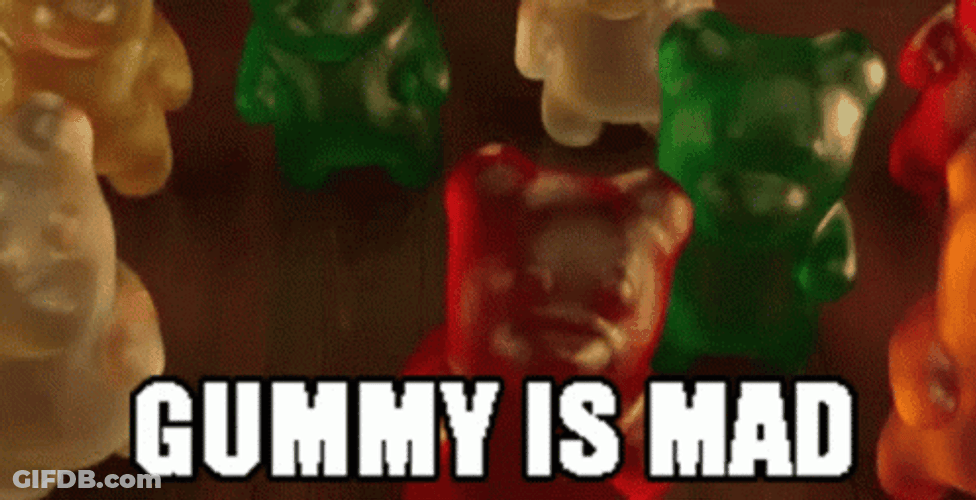 Mad Bear Gummies From Goosebumps 2 GIF