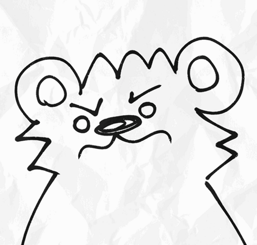 Mad Bear Sketch Drawing GIF