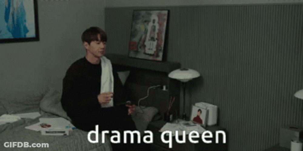 Mad Boy Drama Flipping His Scarf GIF