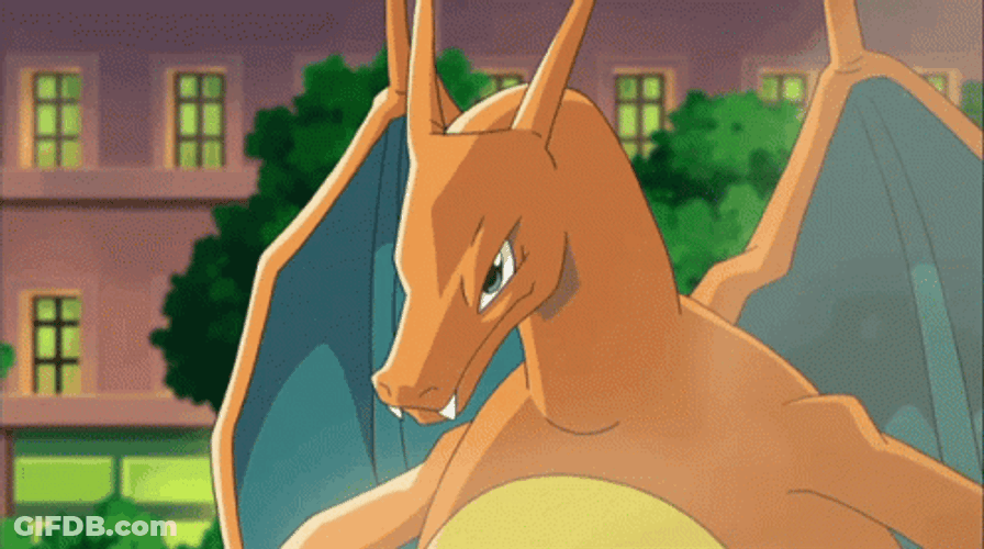 Mad Charizard Screaming GIF