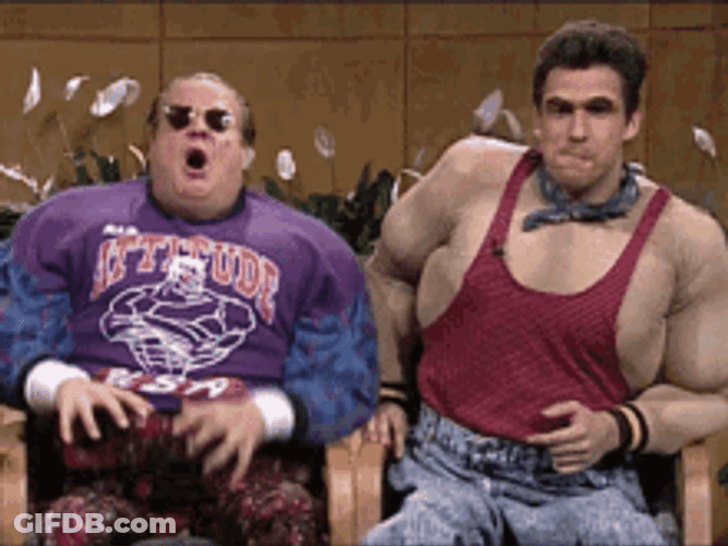 Mad Chris Farley GIF