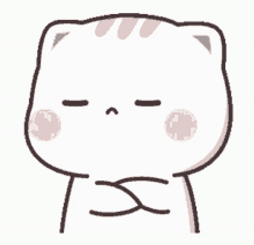 Mad Chubby Cheeks Cat Getting Grumpy GIF