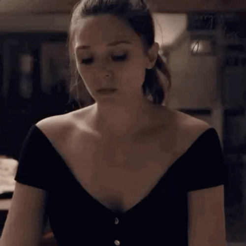 Mad Elizabeth Olsen Throwing GIF