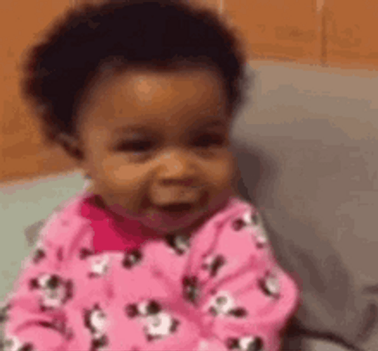 Mad Face Change Mood Black Baby Girl GIF