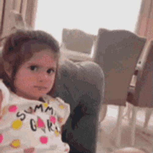 Mad Face Cute Girl Switch Moods Punch GIF