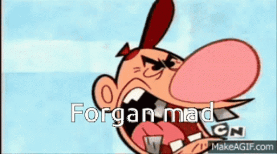 Mad Forgan Showing His Disgusting British Teeth GIF