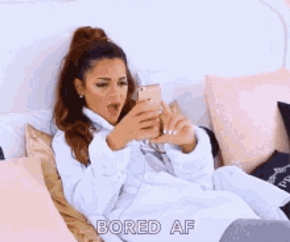 Mad Girl Bored Af GIF
