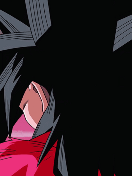 Mad Goku Ssj4 Look Back GIF