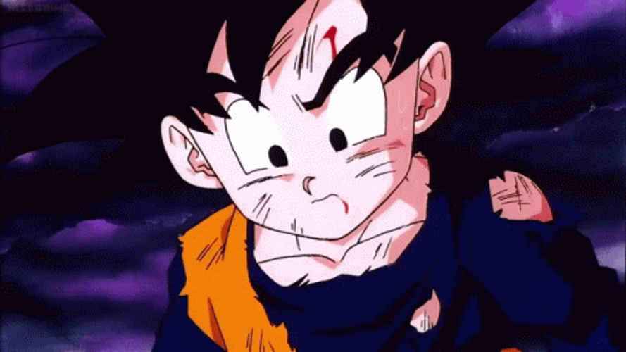 Mad Goten Thinking GIF