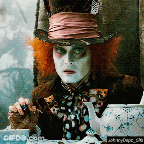 Mad Hatter From Alice In Wonderland By Johnny Depp GIF