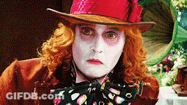 Mad Hatter From Alice In Wonderland With Red Hat GIF