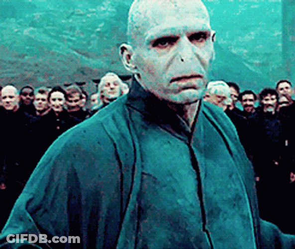 Mad Lord Voldemort Staring GIF