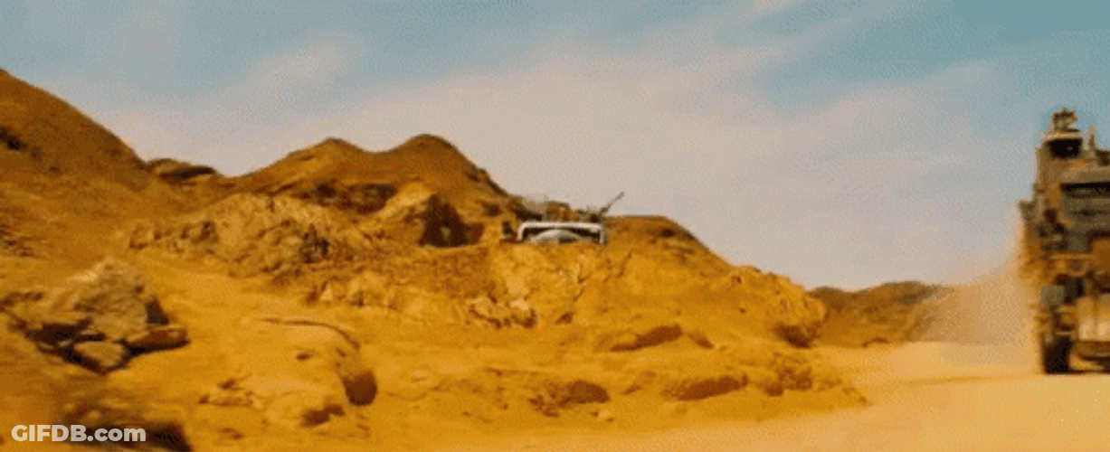 Mad Max Fury Road Vehicle Caught Power Up Object GIF