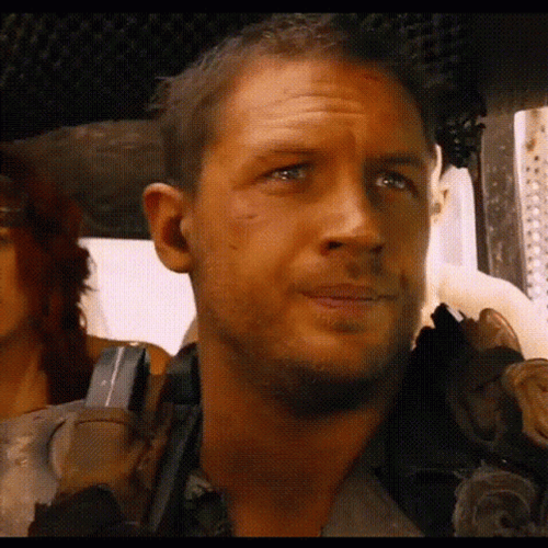 Mad Max Tom Hardy Fake News GIF