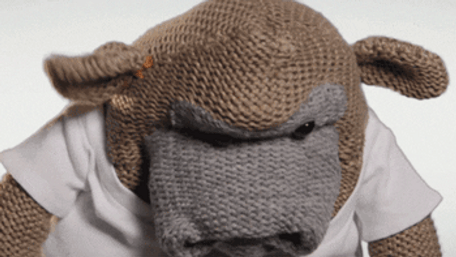 Mad Monkey Puppet Nooo GIF