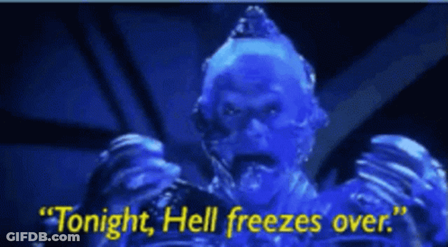 Mad Mr Freeze Hell Freezes Over GIF