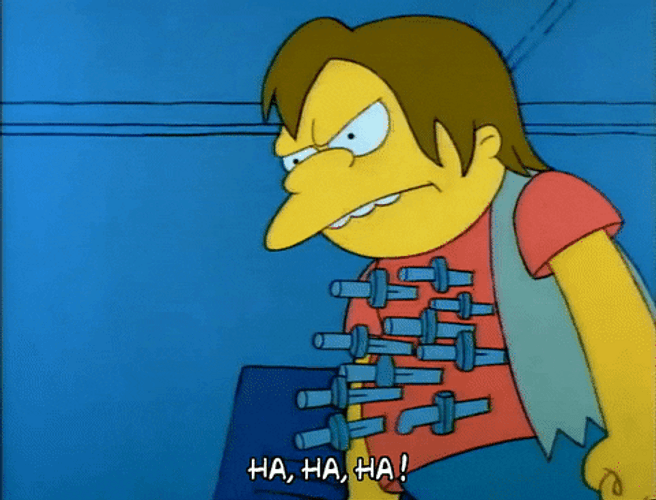 Mad Nelson Haha Laughing GIF