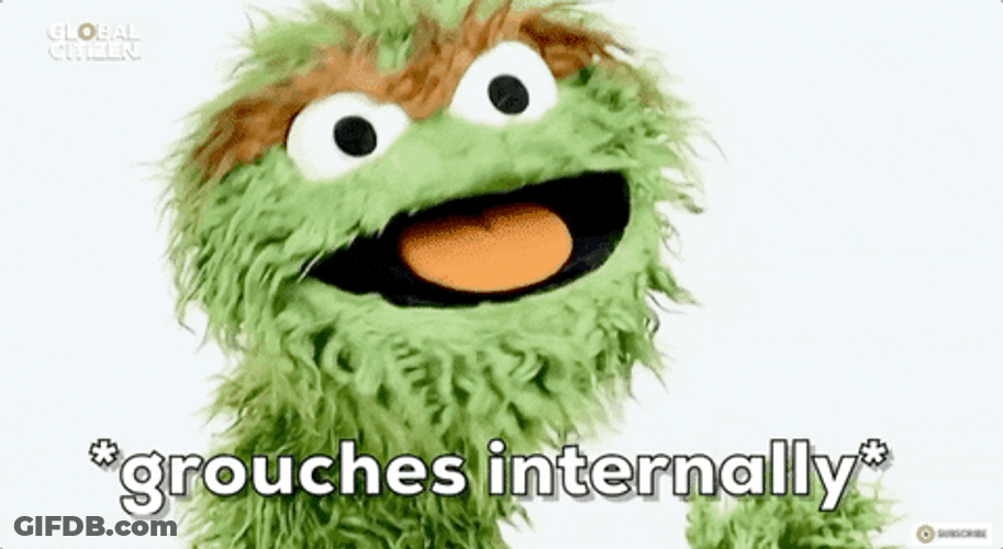 Mad Oscar The Grouch GIF