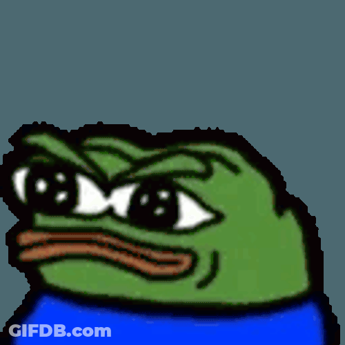Mad Pepe Sticker GIF