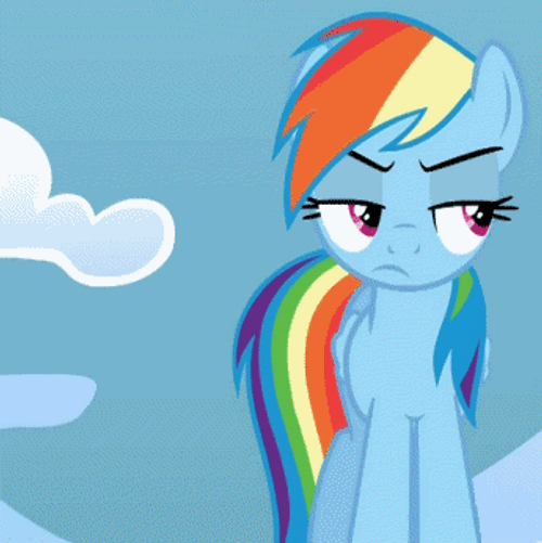 Mad Rainbow Dash Moving Tail GIF
