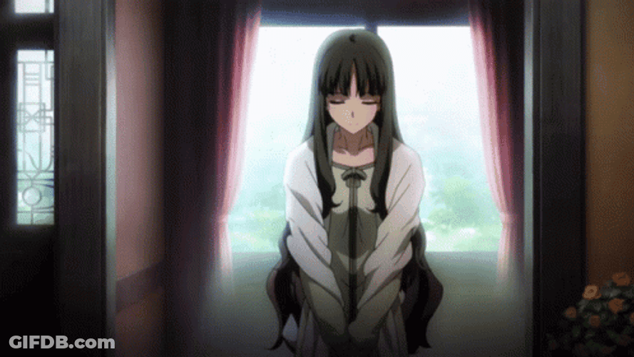 Mad Rin Tohsaka Showing Behind Her Sister GIF