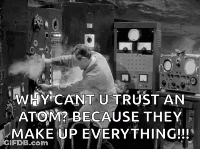 Mad Scientist Atom Joke Funny Meme GIF