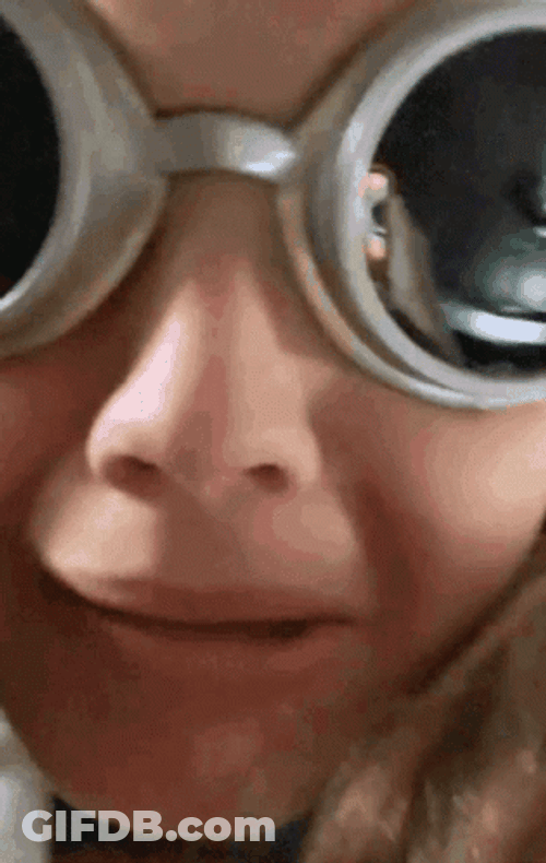 Mad Scientist Atomic Ray Goggles Excited GIF