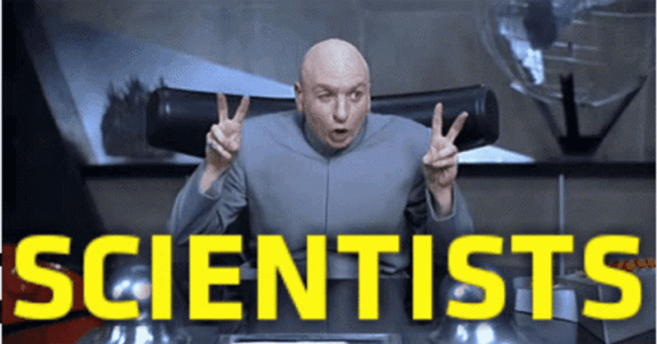 Mad Scientist Austin Powers Dr. Evil Air Quote GIF