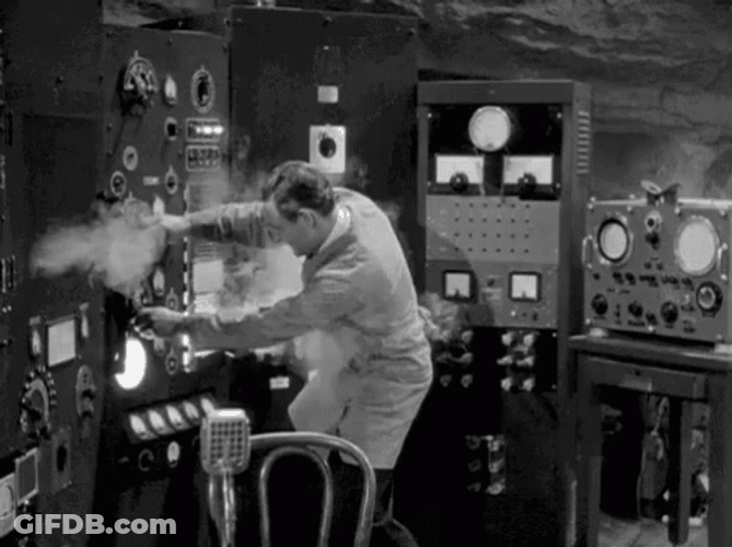Mad Scientist Spark Burning Equipment GIF