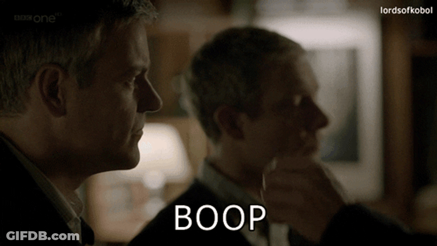 Mad Serious Guy Surprised Boop GIF