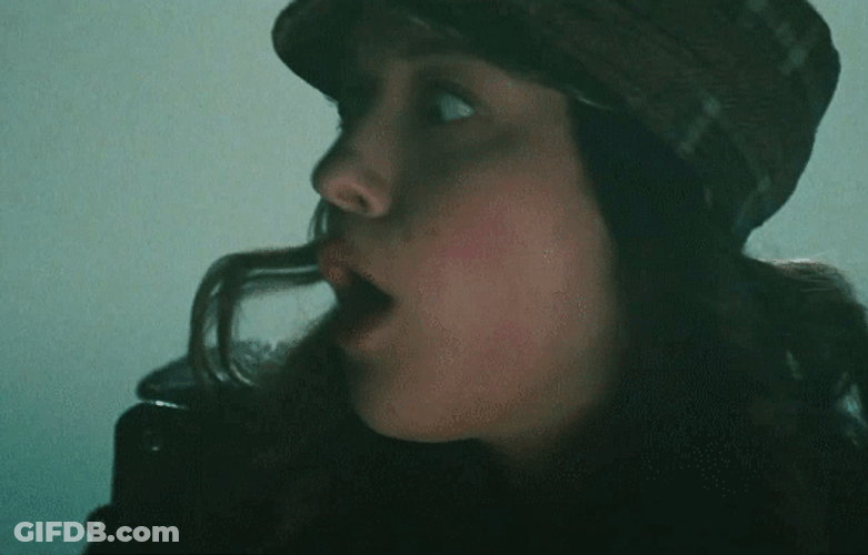 Mad Serious Kat Dennings Talking GIF