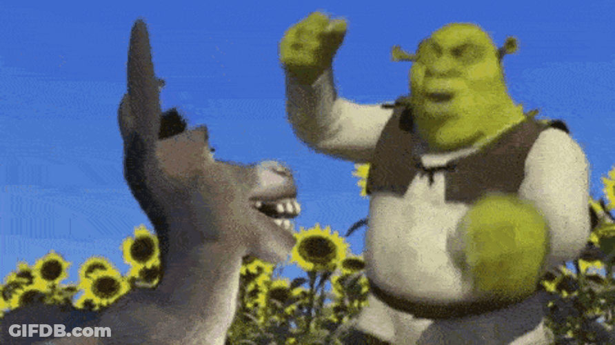 Mad Shrek Explaining To Donkey GIF