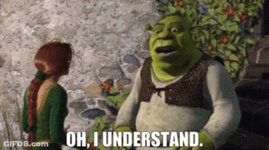 Mad Shrek Speaking To Princess Fiona GIF