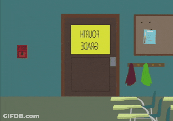 Mad Teacher Slamming Door GIF