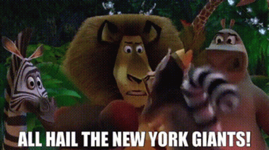 Madagasca All Hail The New York Giants GIF