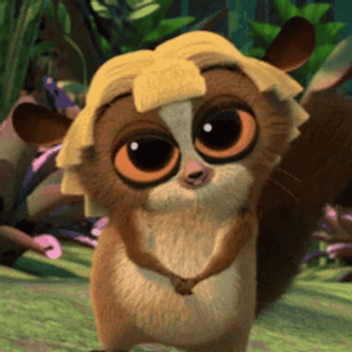 Madagascar Blonde Mort Winking GIF