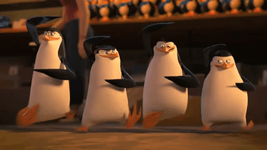 Madagascar Penguin Dance GIF