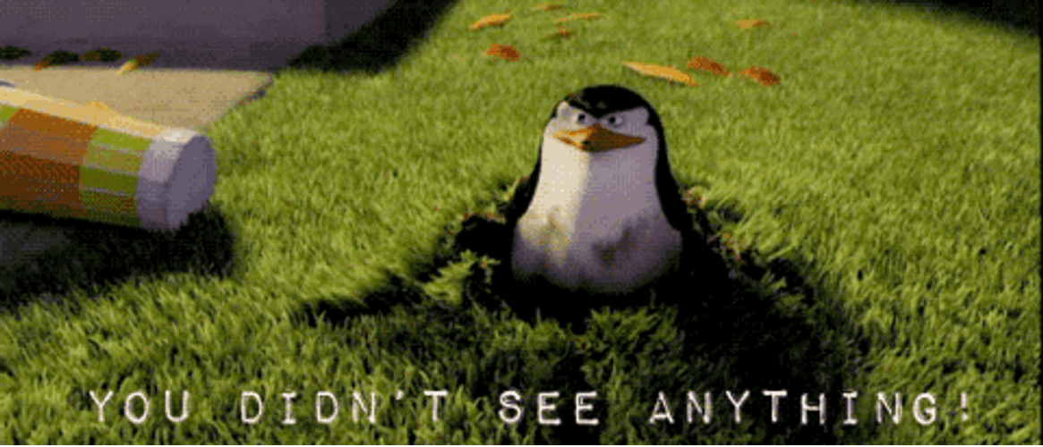 Madagascar Penguin Disappearing GIF