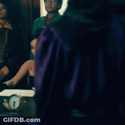 Madam President Ariana Grande In Table GIF