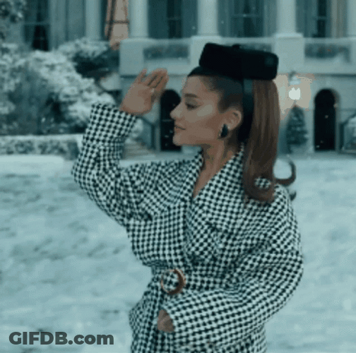 Madam President Ariana Grande Saluting GIF