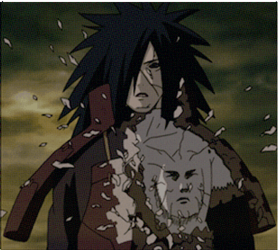 Madara Armor Disintegration GIF