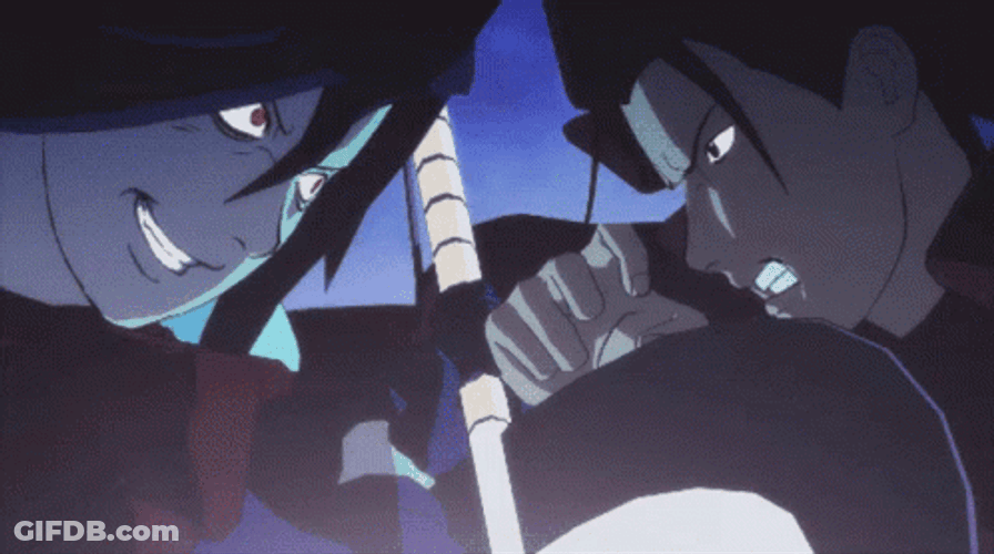 Madara Fights Hashirama GIF