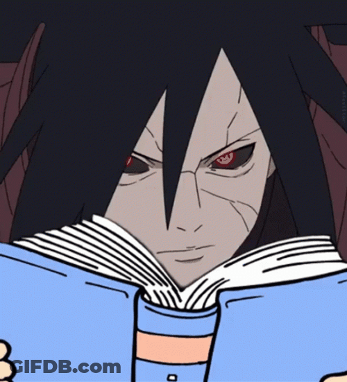 Madara Reads Book GIF