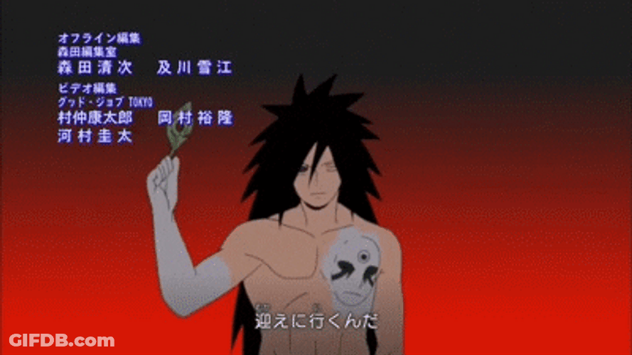 Madara Uchiha Attacking Other Characters GIF